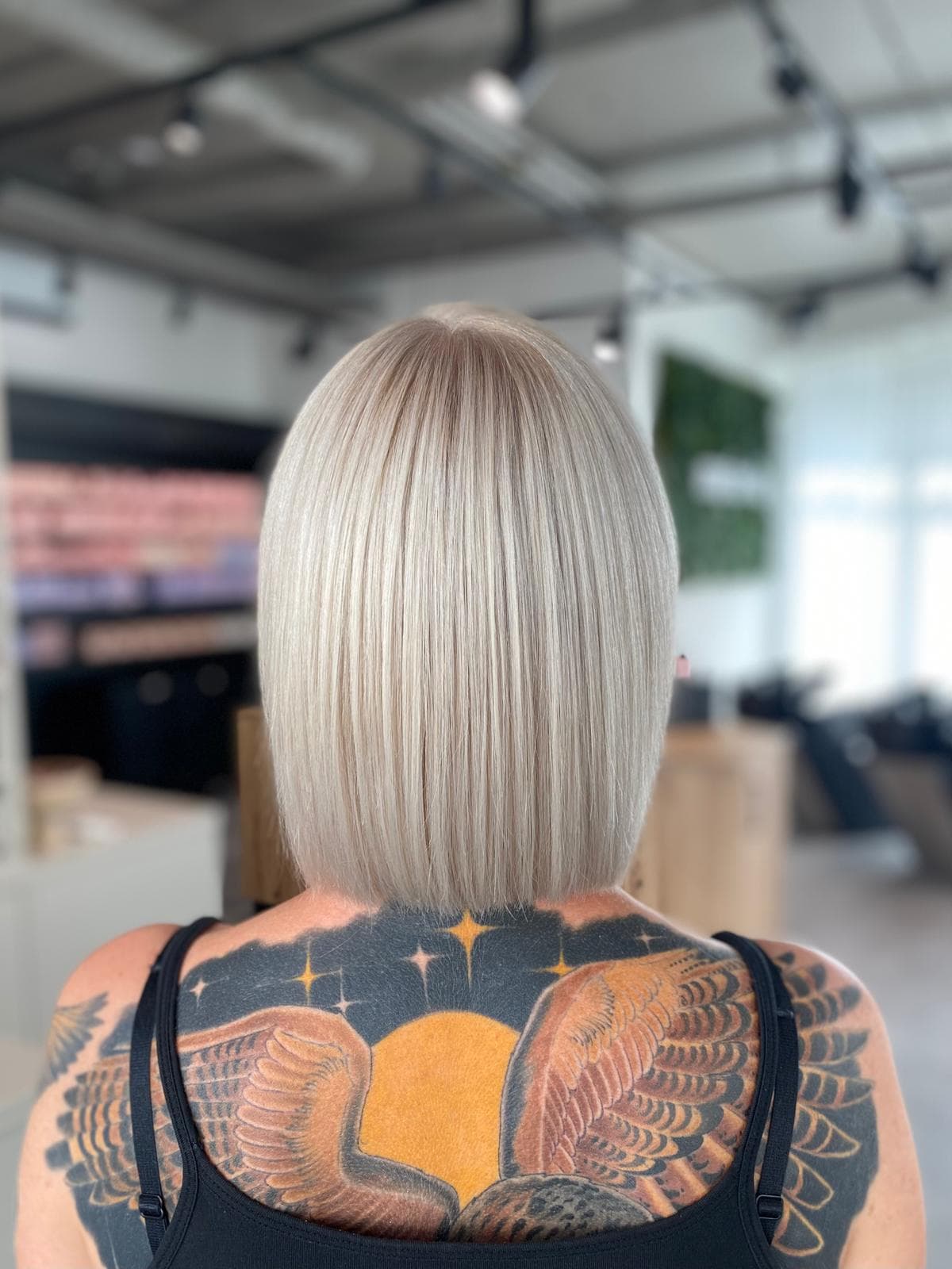 Globalblondierung – Nachher