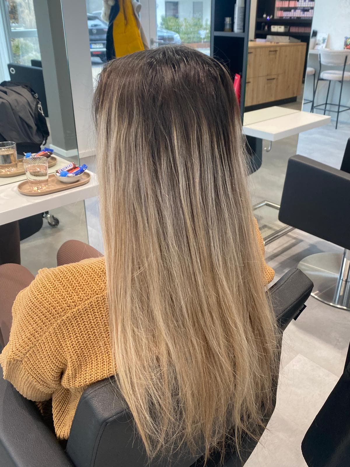 Balayage Transformation – Vorher